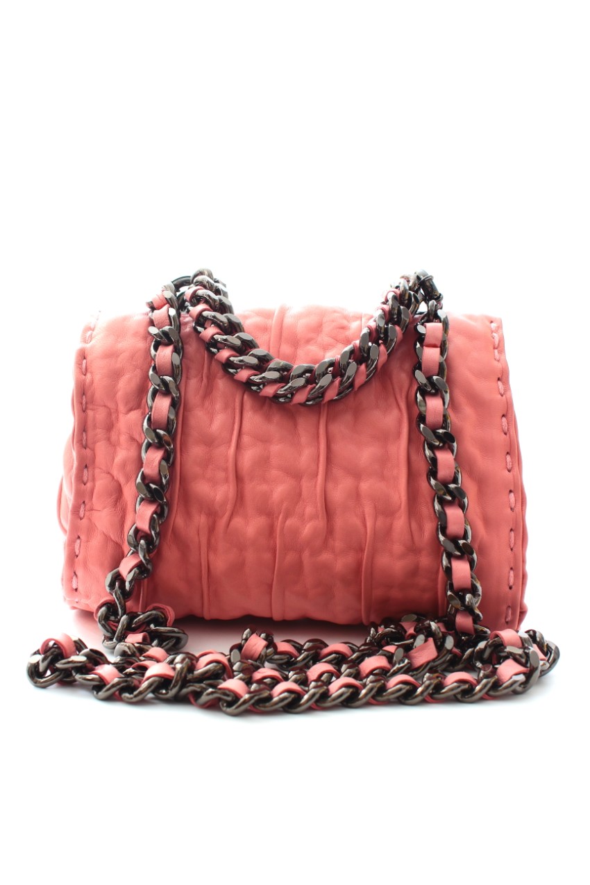 Ermanno Scervino Baby Pink Faubourg Crossbody Bag leather