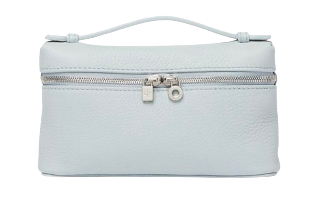 Loro Piana Icy Blue L19 with Silver Hardware leather