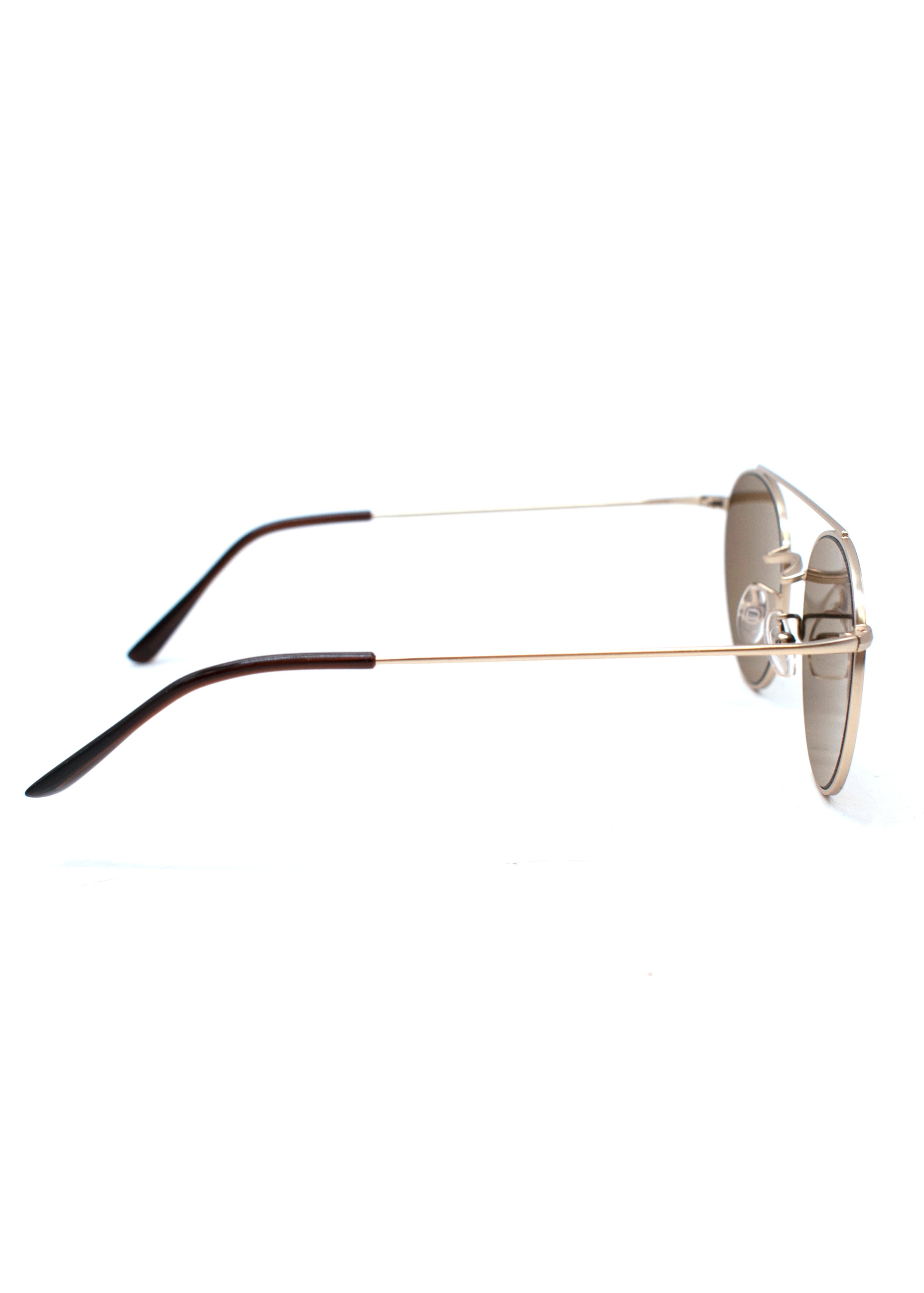 Preowned Vionnet Rose Gold Aviator Sunglasses metal