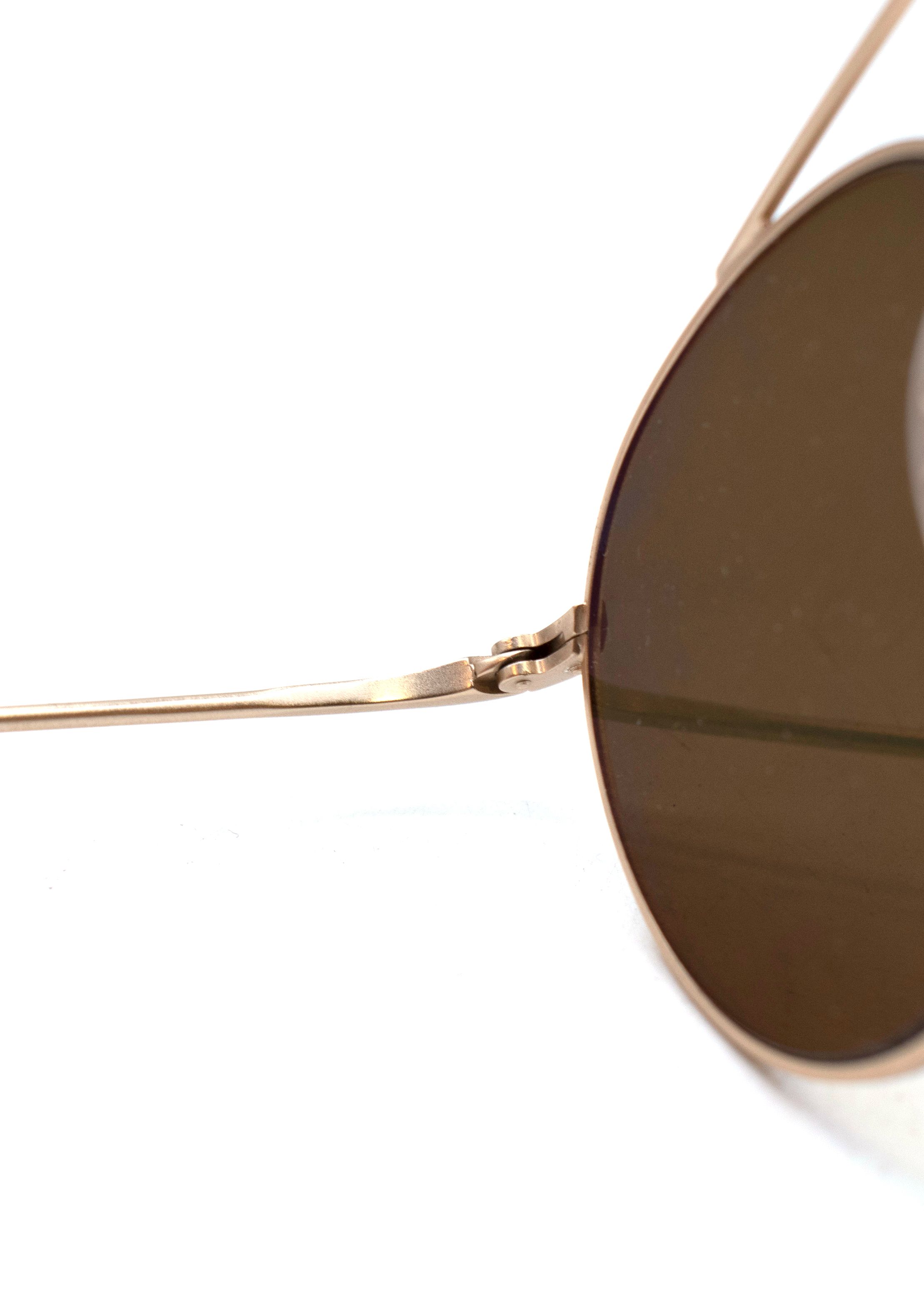 Preowned Vionnet Rose Gold Aviator Sunglasses metal