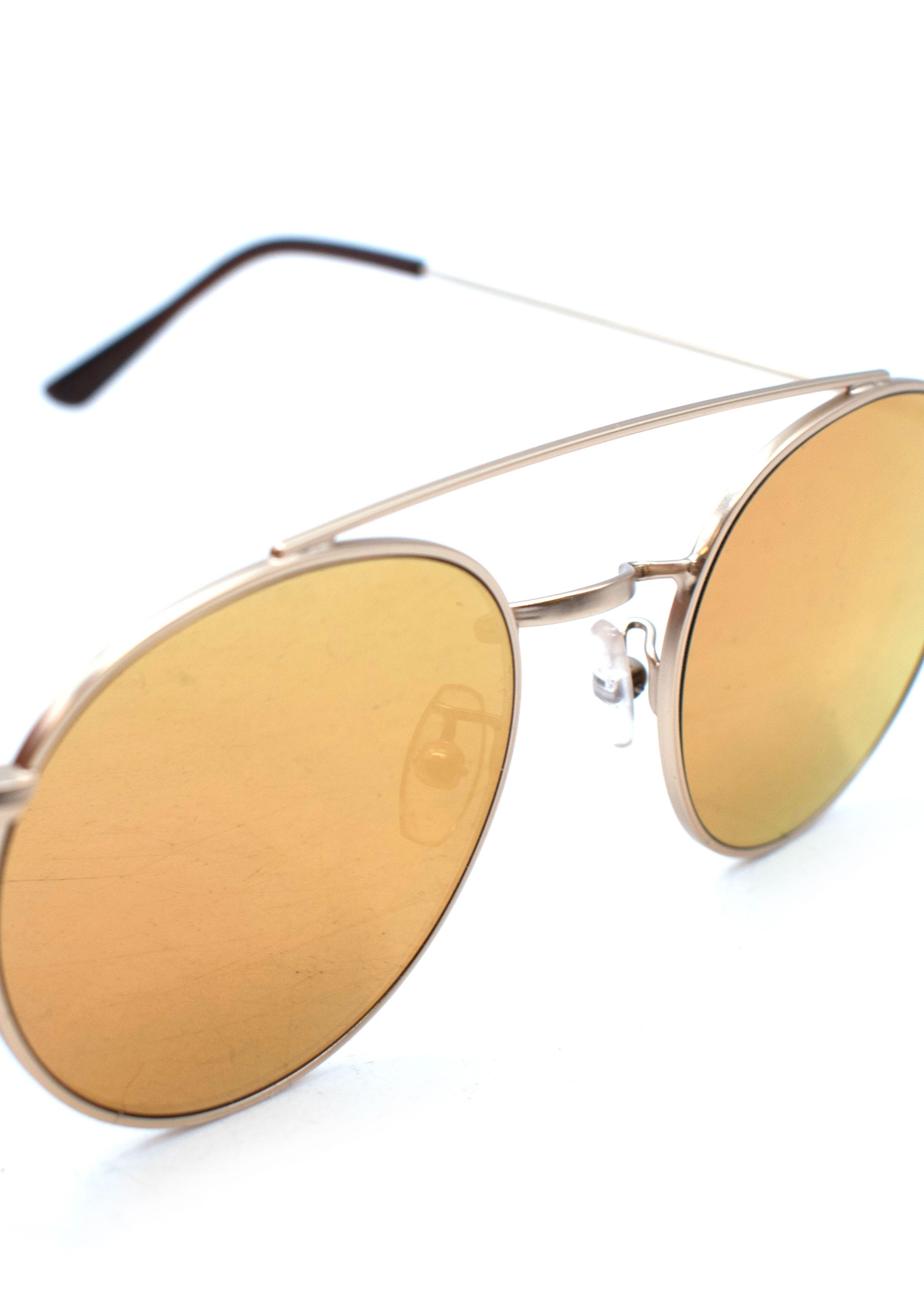 Preowned Vionnet Rose Gold Aviator Sunglasses metal