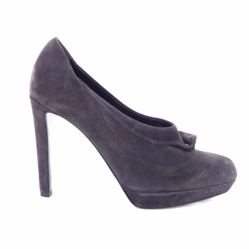 JIL SANDER Grey Suede Ankle Boots Size 355