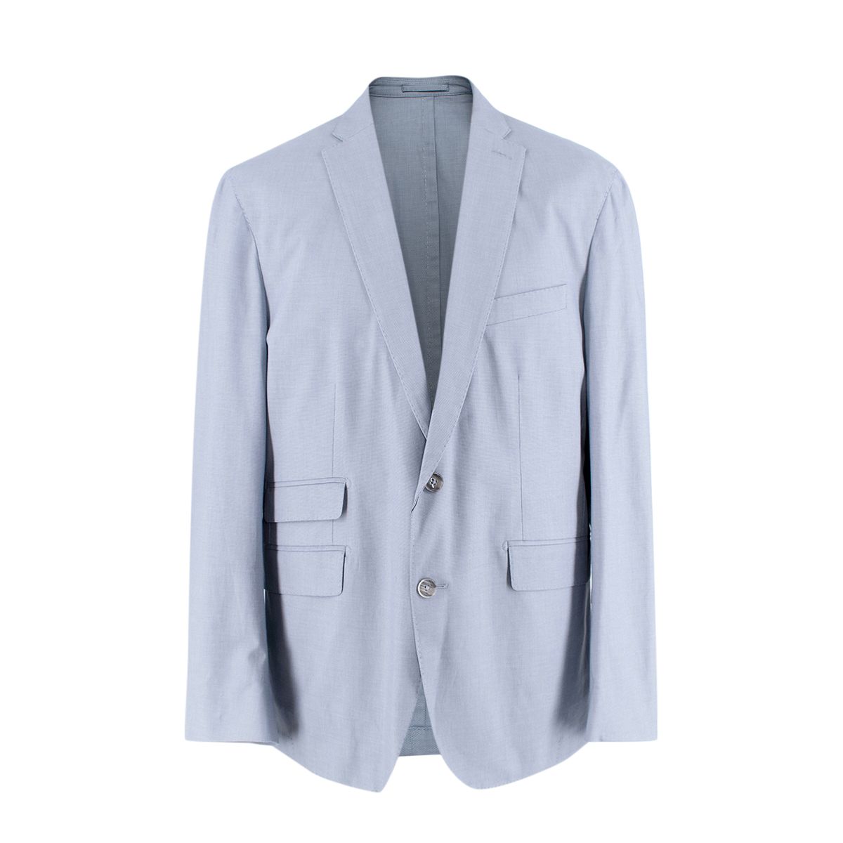 Men's Hackett Light Blue Linen Blazer Size XXL cotton