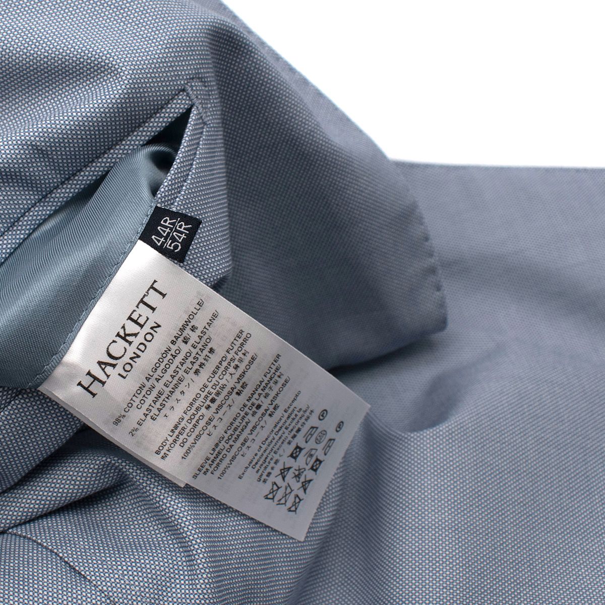 Men's Hackett Light Blue Linen Blazer Size XXL cotton