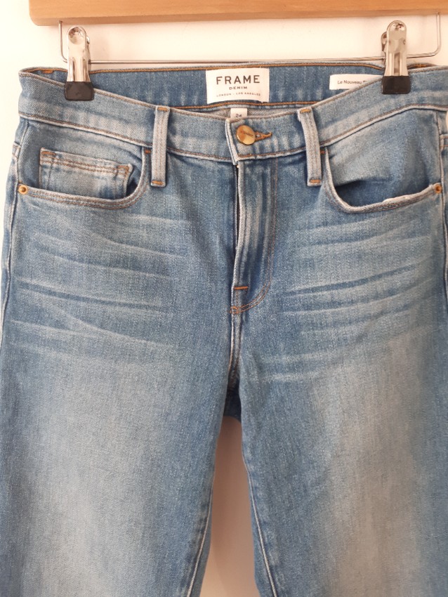 Preowned Frame blue Le Noveau Straight Jeans Size XS denim