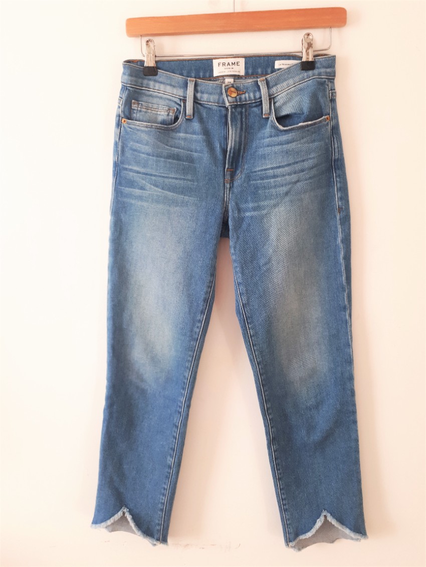 Preowned Frame blue Le Noveau Straight Jeans Size XS denim