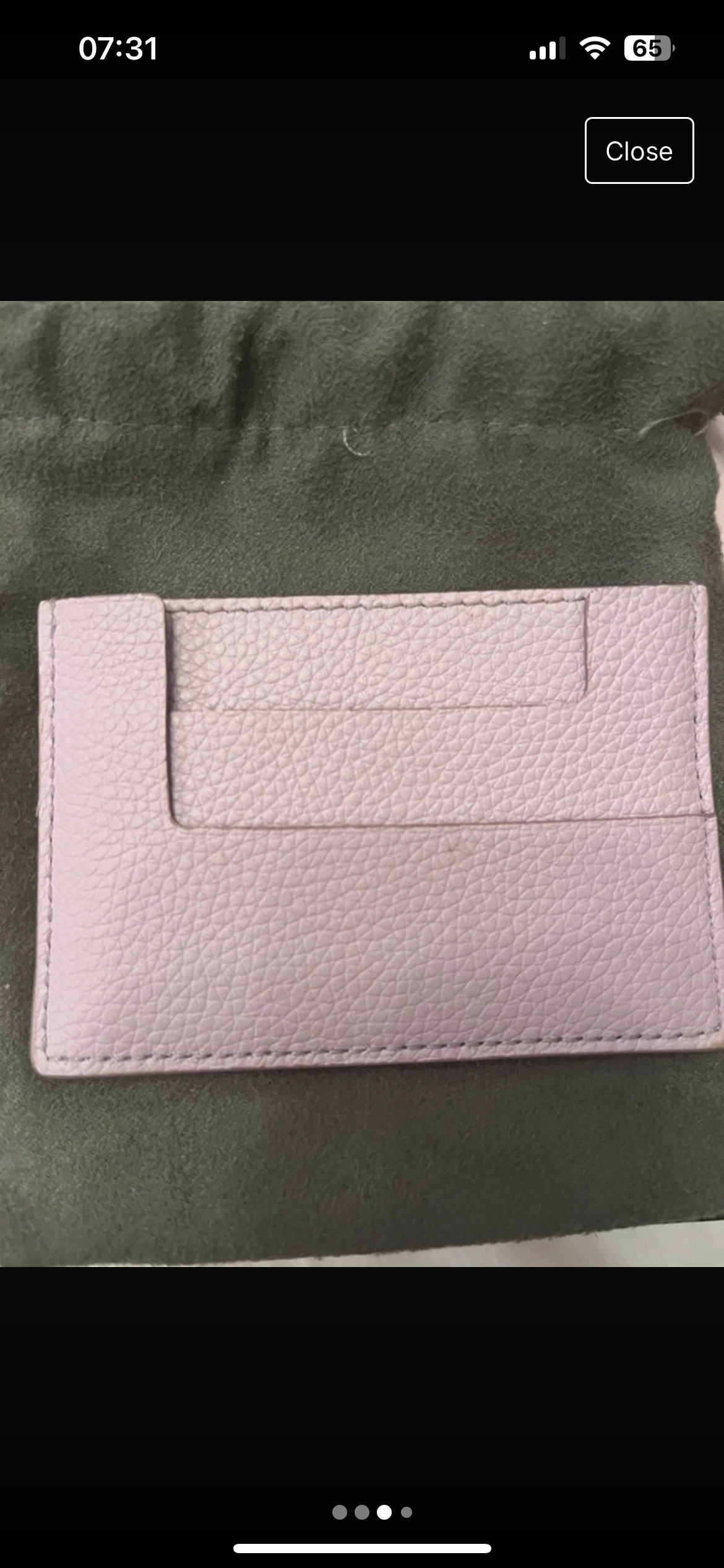 Tom Ford Lilac Card Holder leather