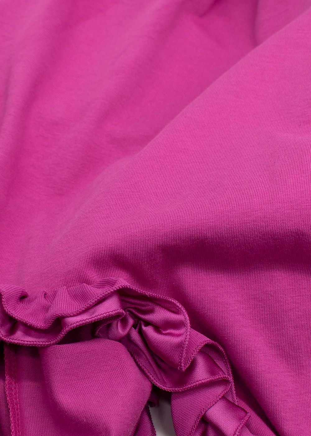 Preowned Christopher Kane Pink Ruffle Trim T-Shirt Size XS cotton