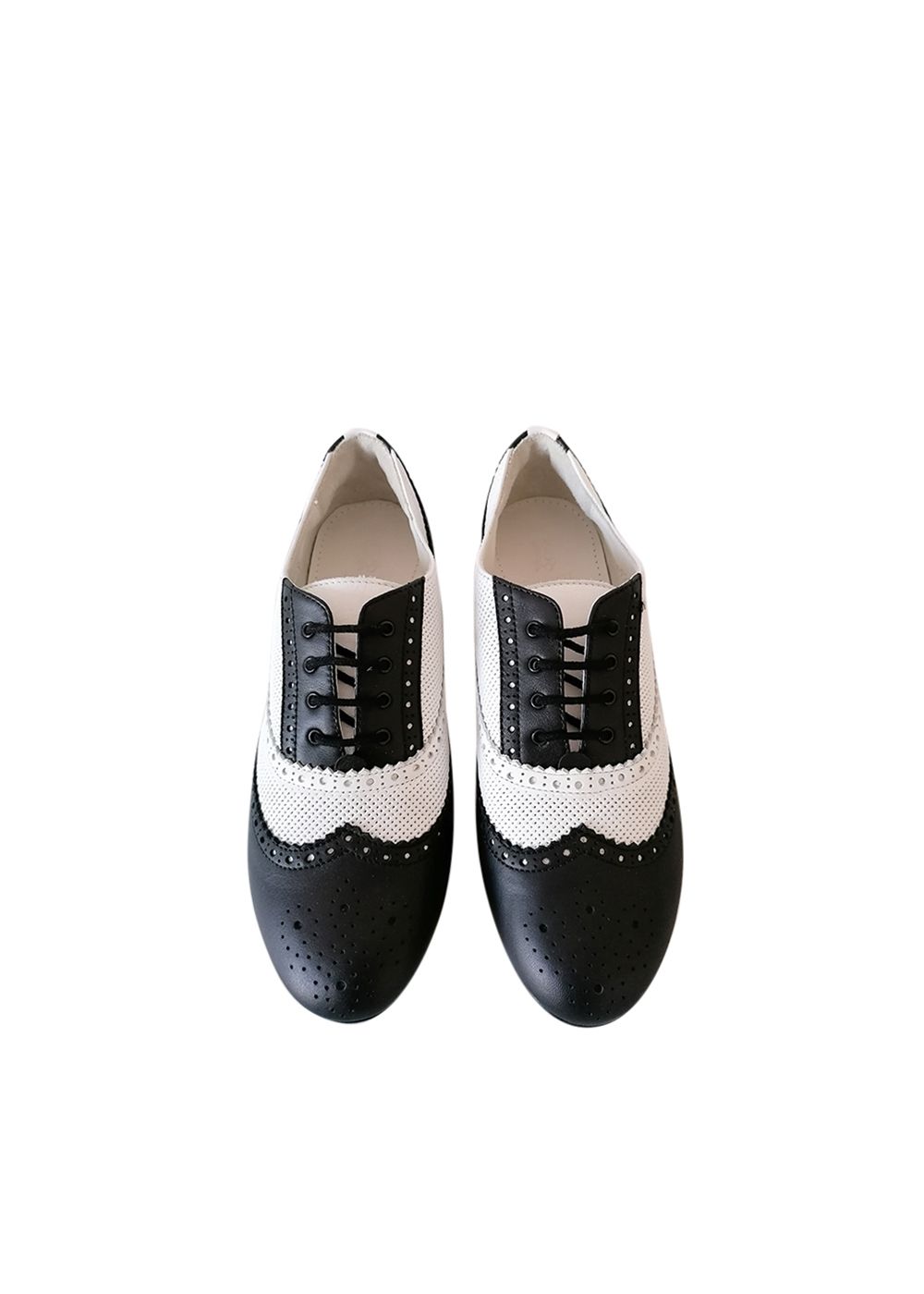 Boys Gucci Black  White Leather Oxford Brogue Shoes Size 6 Years + Black and white