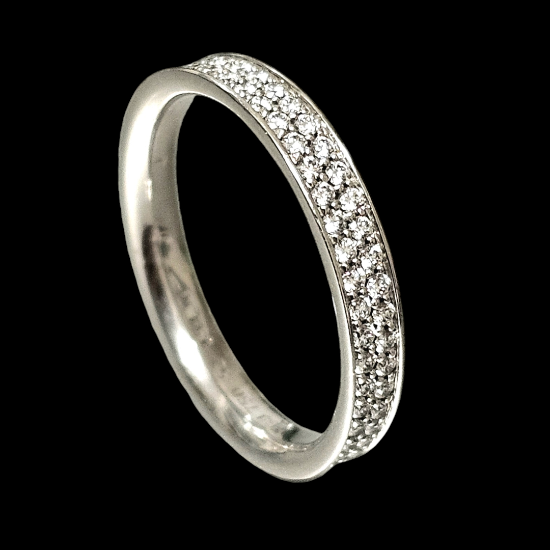 Preowned Georg Jensen 18ct White Gold Diamond Ring ct gold