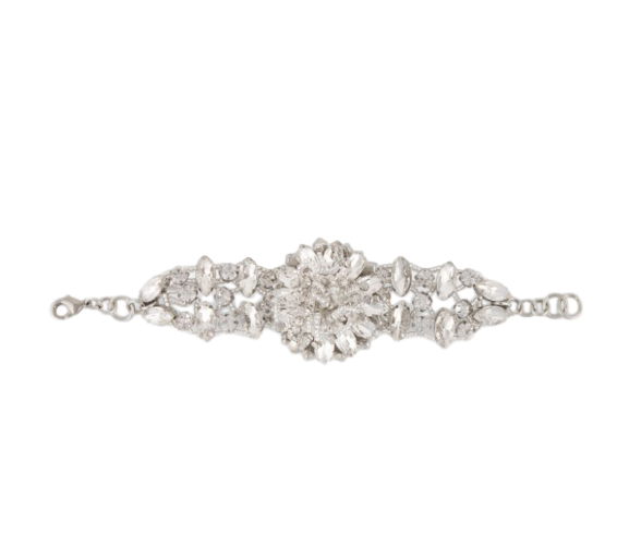 Christopher Kane crystal bracelet Silver glass