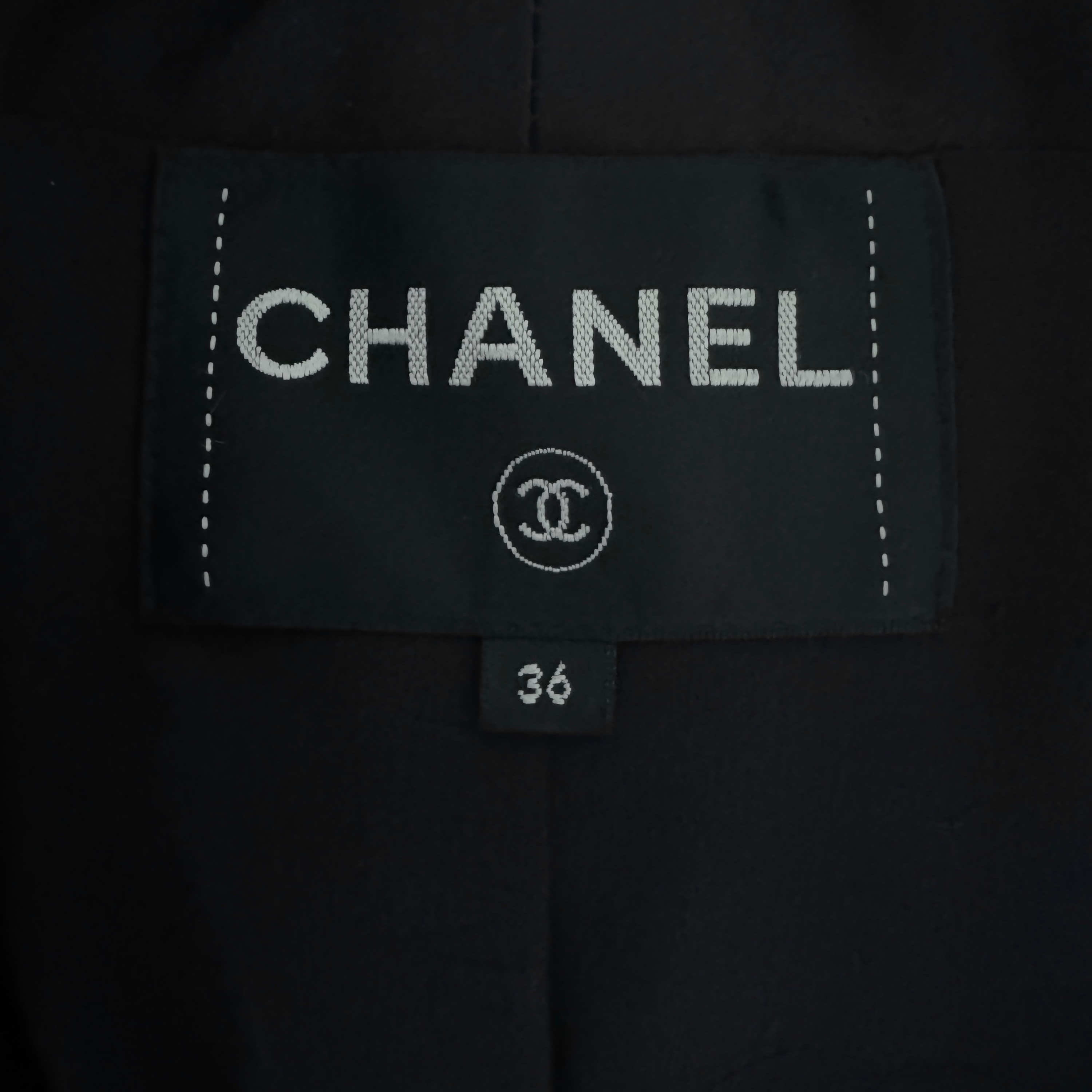 Chanel Paris/NewYork Navy Lesage Tweed Jacket Size S