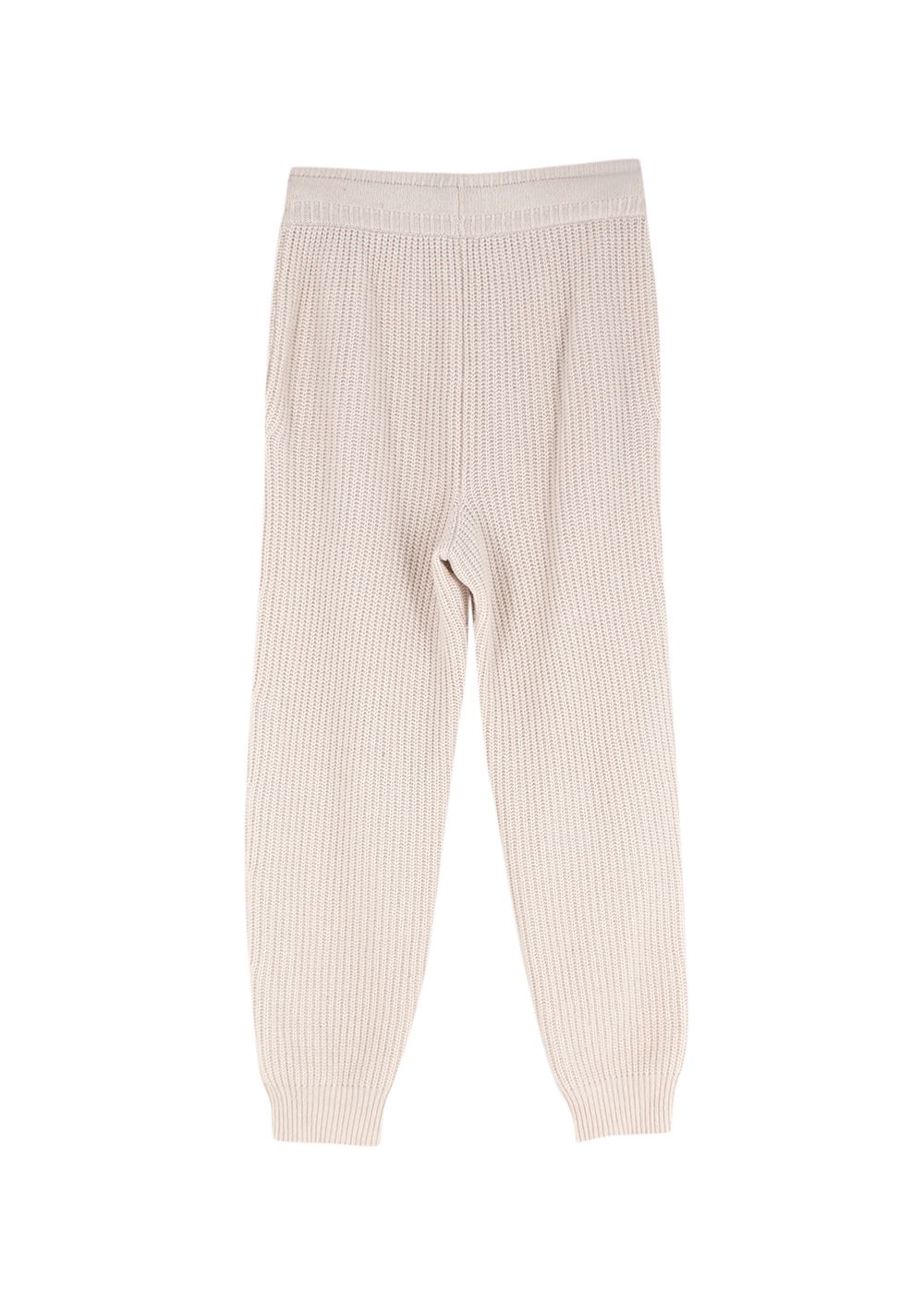 Paradis Perdus Aurele Ivory Recycled Cashmere Knit Joggers Size S