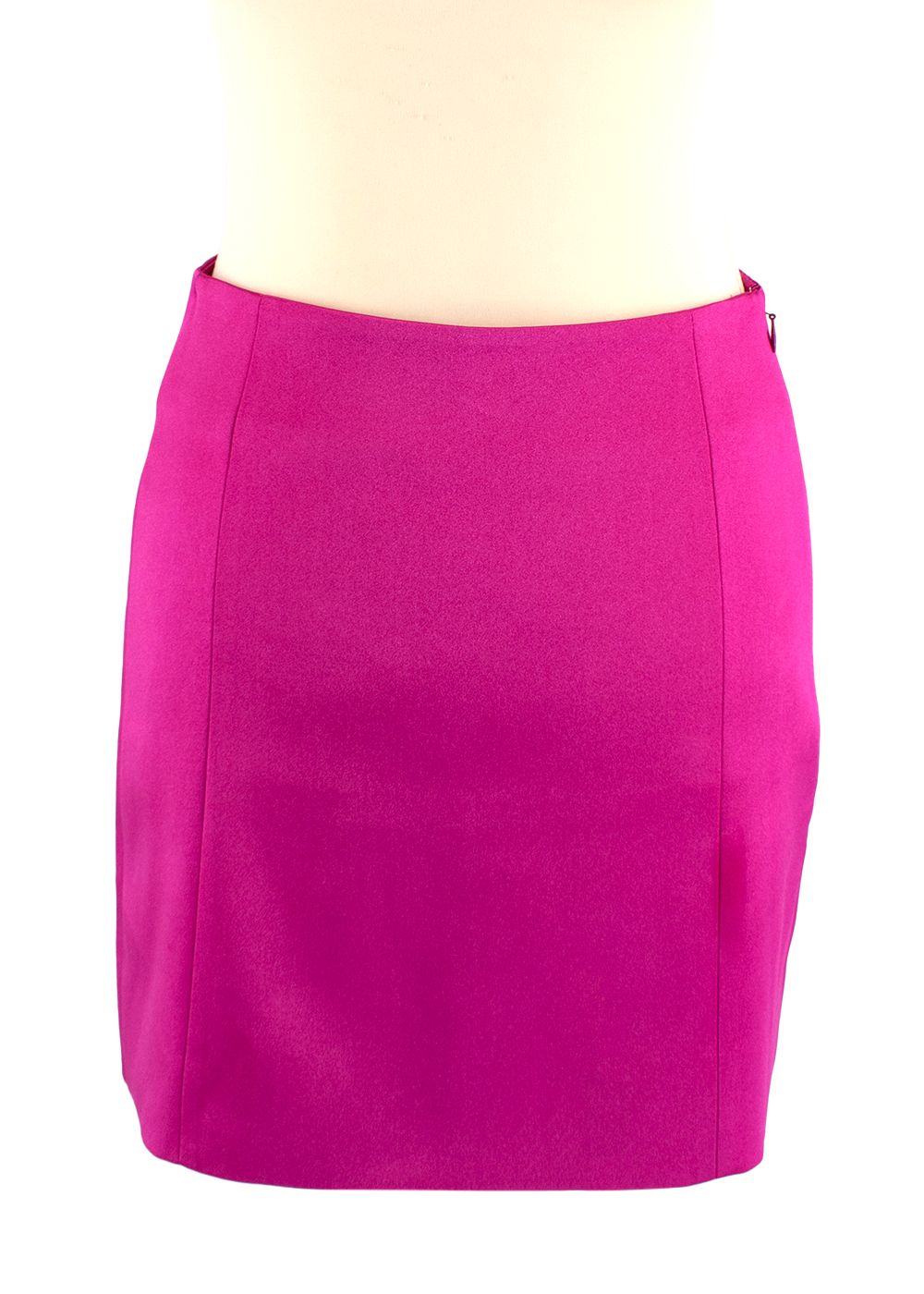 Frame Pink Satin Blazer  Seamed Mini Skirt Size XXS Magenta polyester