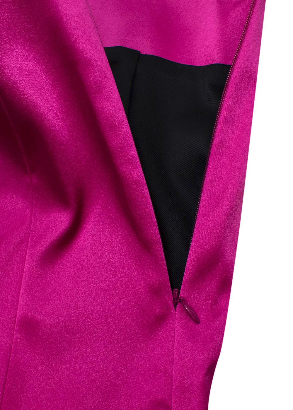 Frame Pink Satin Blazer  Seamed Mini Skirt Size XXS Magenta polyester