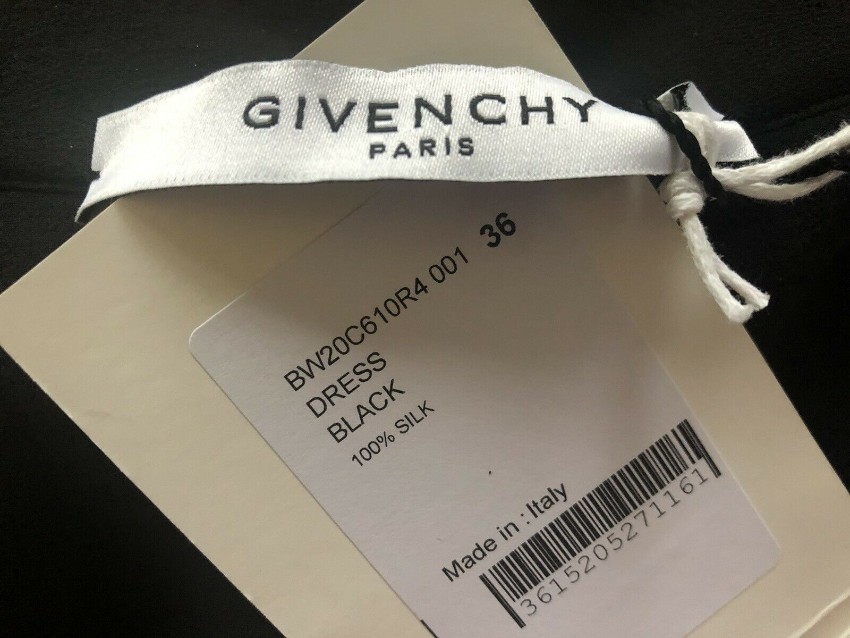 Givenchy ruffle trim silk dress Size XS