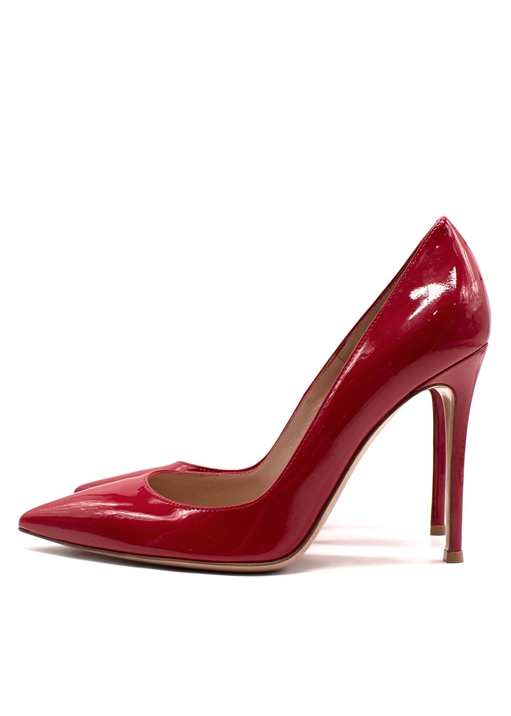 Gianvito Rossi Red Patent Leather 115mm Pumps Size 37