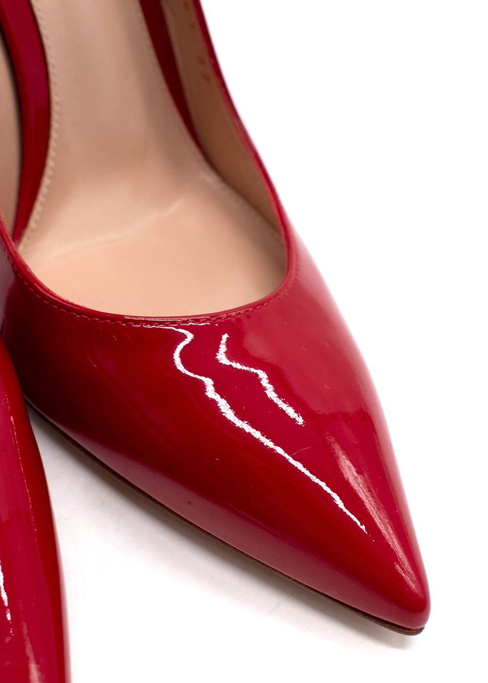 Gianvito Rossi Red Patent Leather 115mm Pumps Size 37