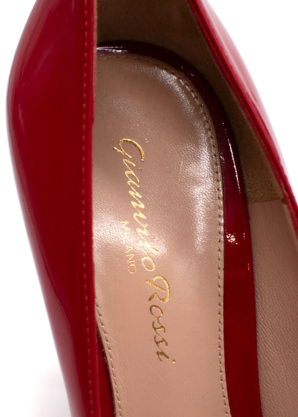 Gianvito Rossi Red Patent Leather 115mm Pumps Size 37