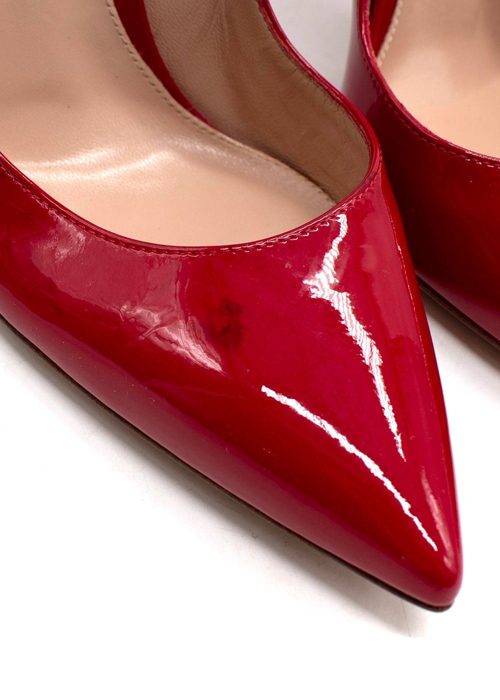 Gianvito Rossi Red Patent Leather 115mm Pumps Size 37