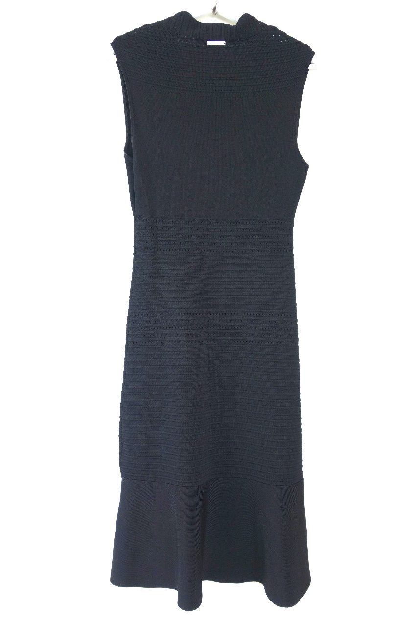 Preowned Michael Michael Kors Black Stretch-Knit Sleeveless Dress Size XS viscose