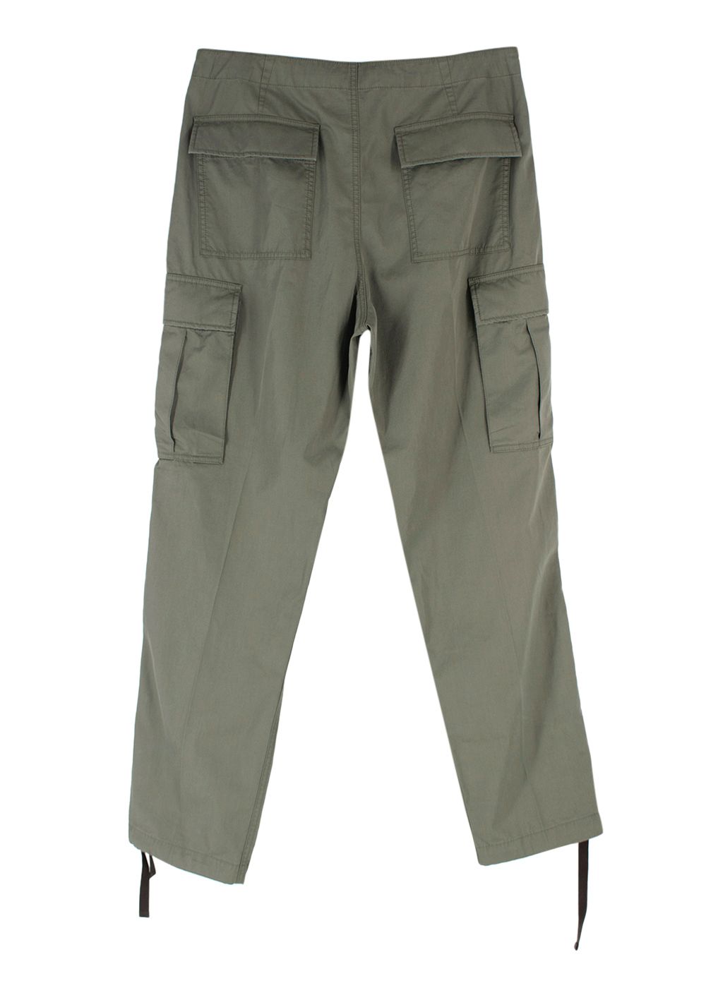 Men's Tom Ford Khaki Cotton Cargo Trousers Size M 100% Cotton