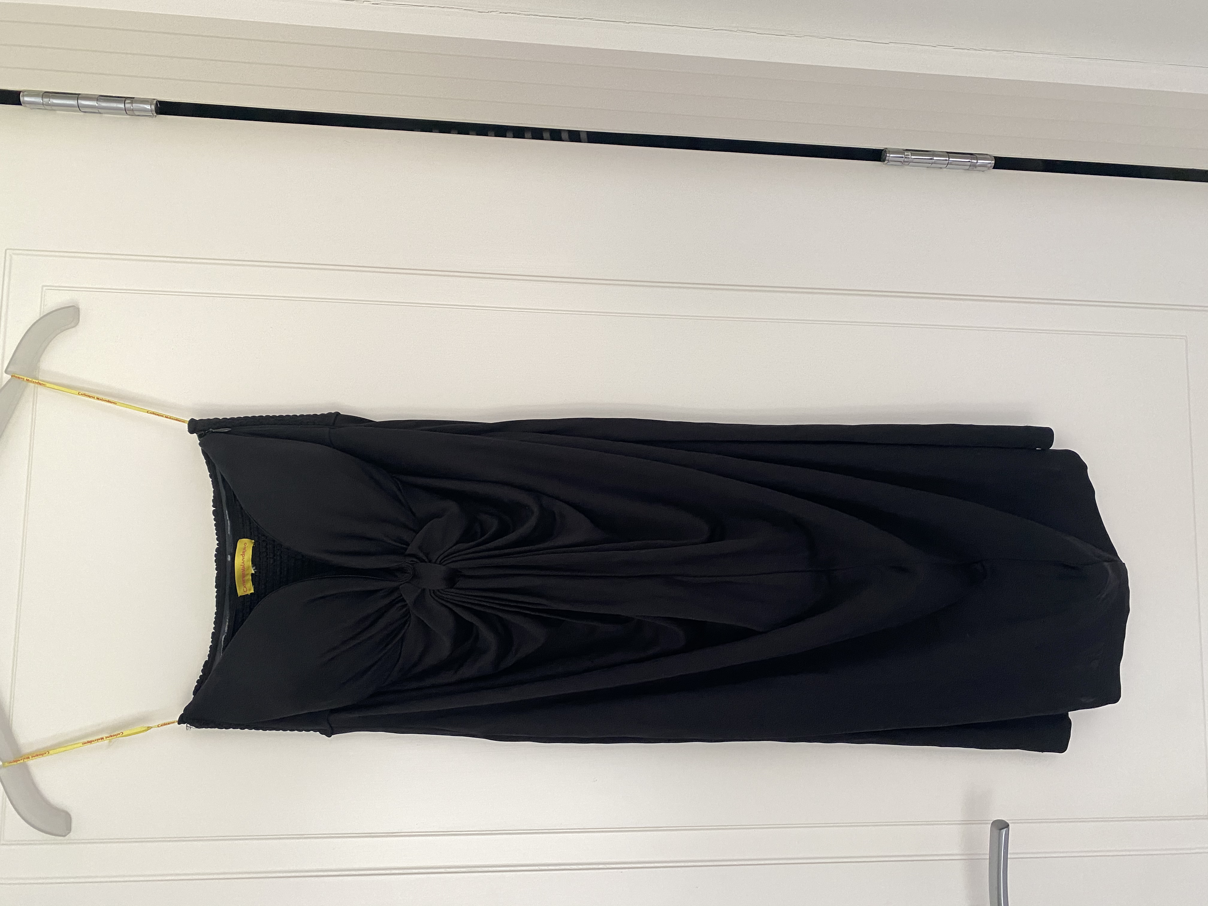 Preowned Catherine Malandrino Black Strapless Jersey Dress Size S jersey fabric