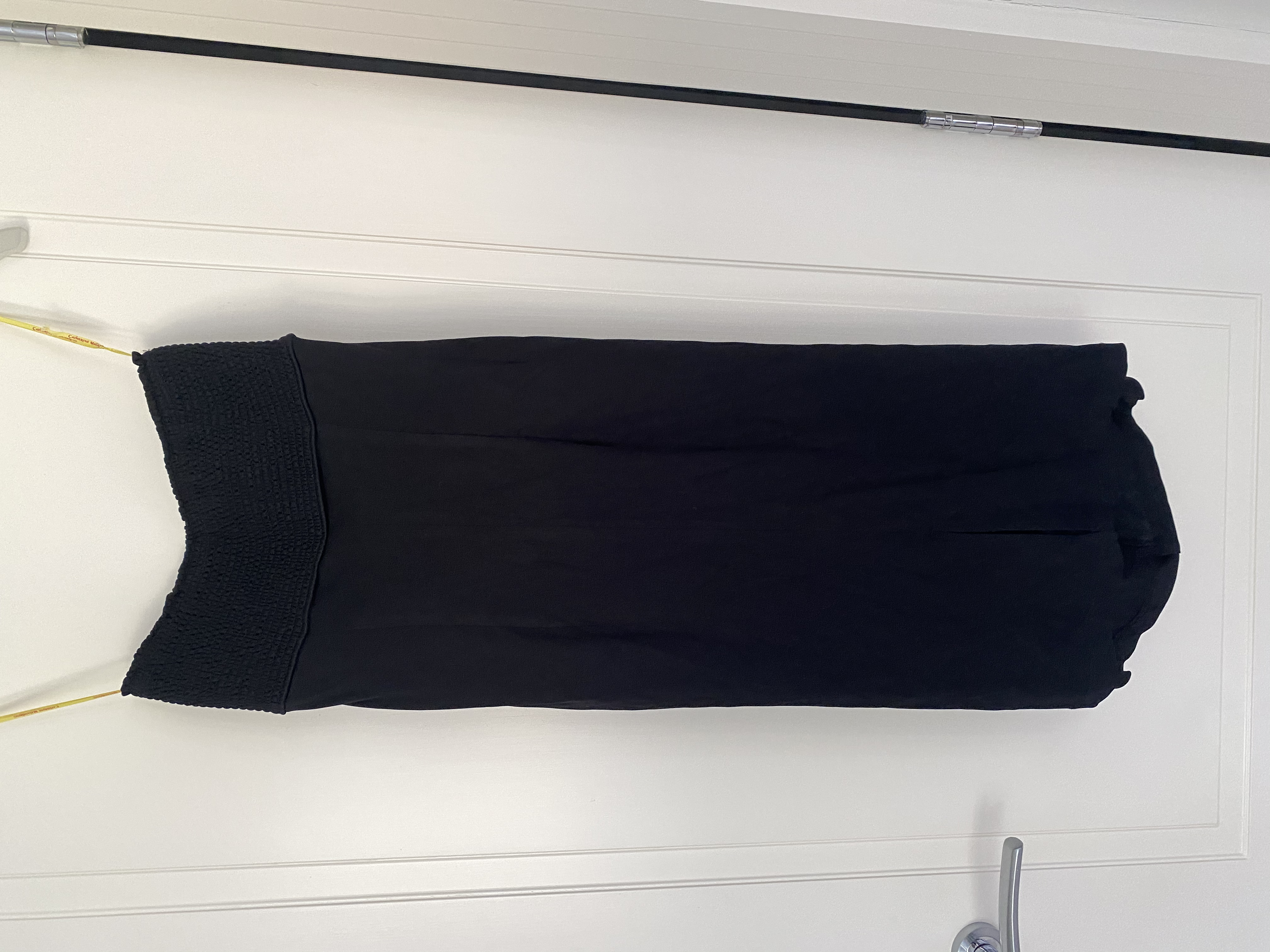 Preowned Catherine Malandrino Black Strapless Jersey Dress Size S jersey fabric