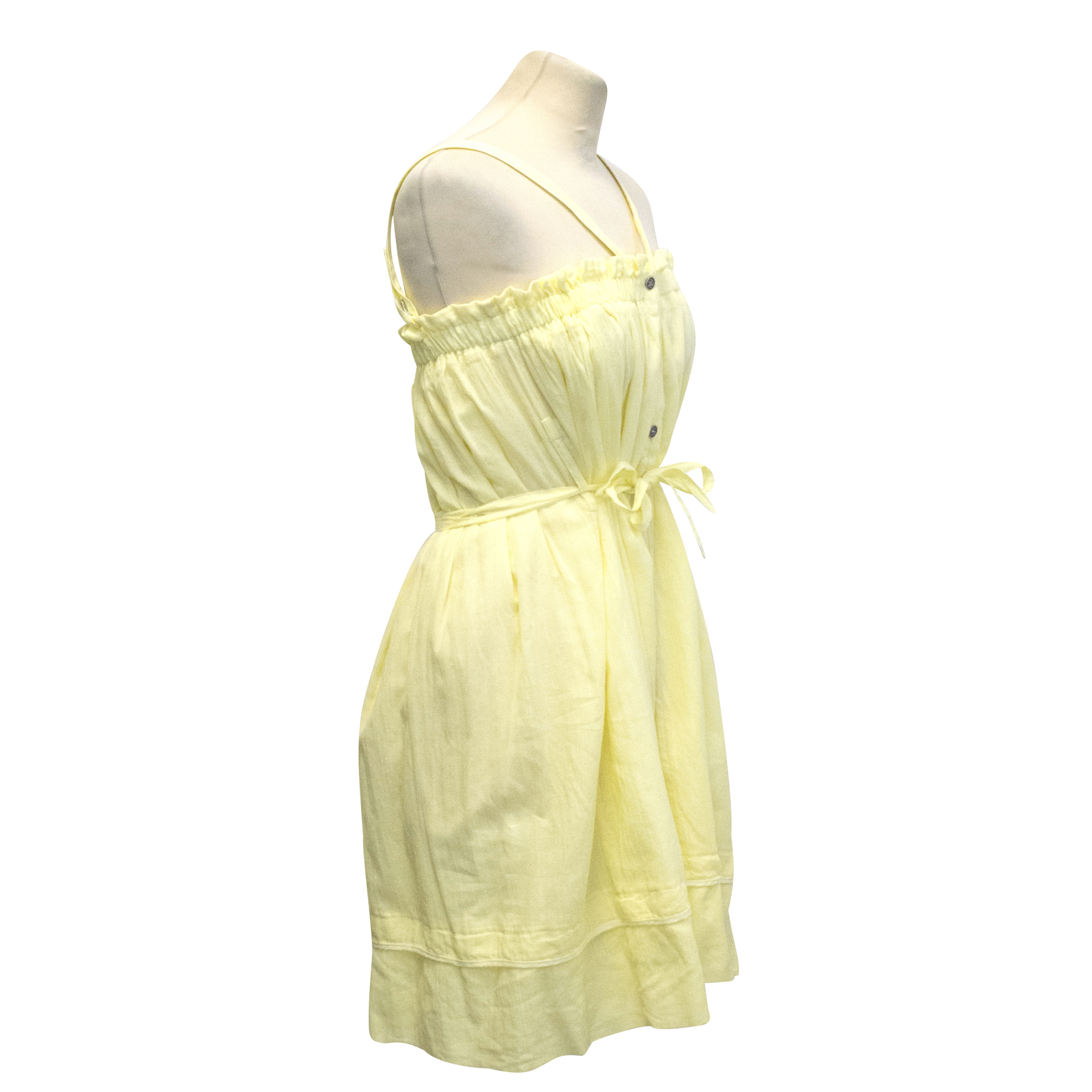 Hussein Chalayan yellow summer dress Size M cotton