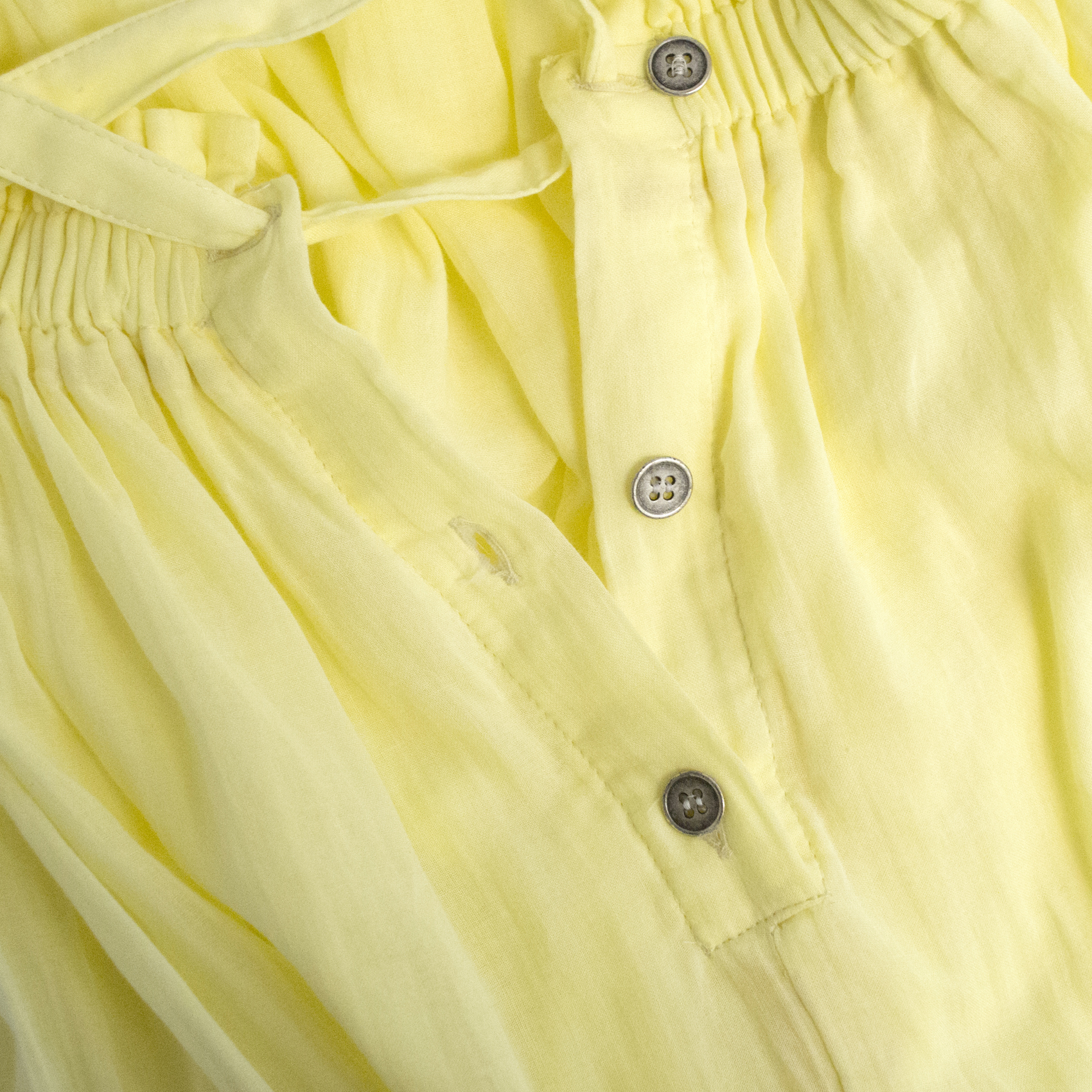 Hussein Chalayan yellow summer dress Size M cotton