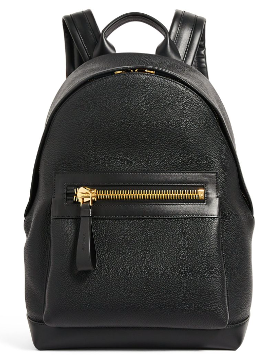 Men's Preowned Tom Ford Black Buckley Leather Backpack