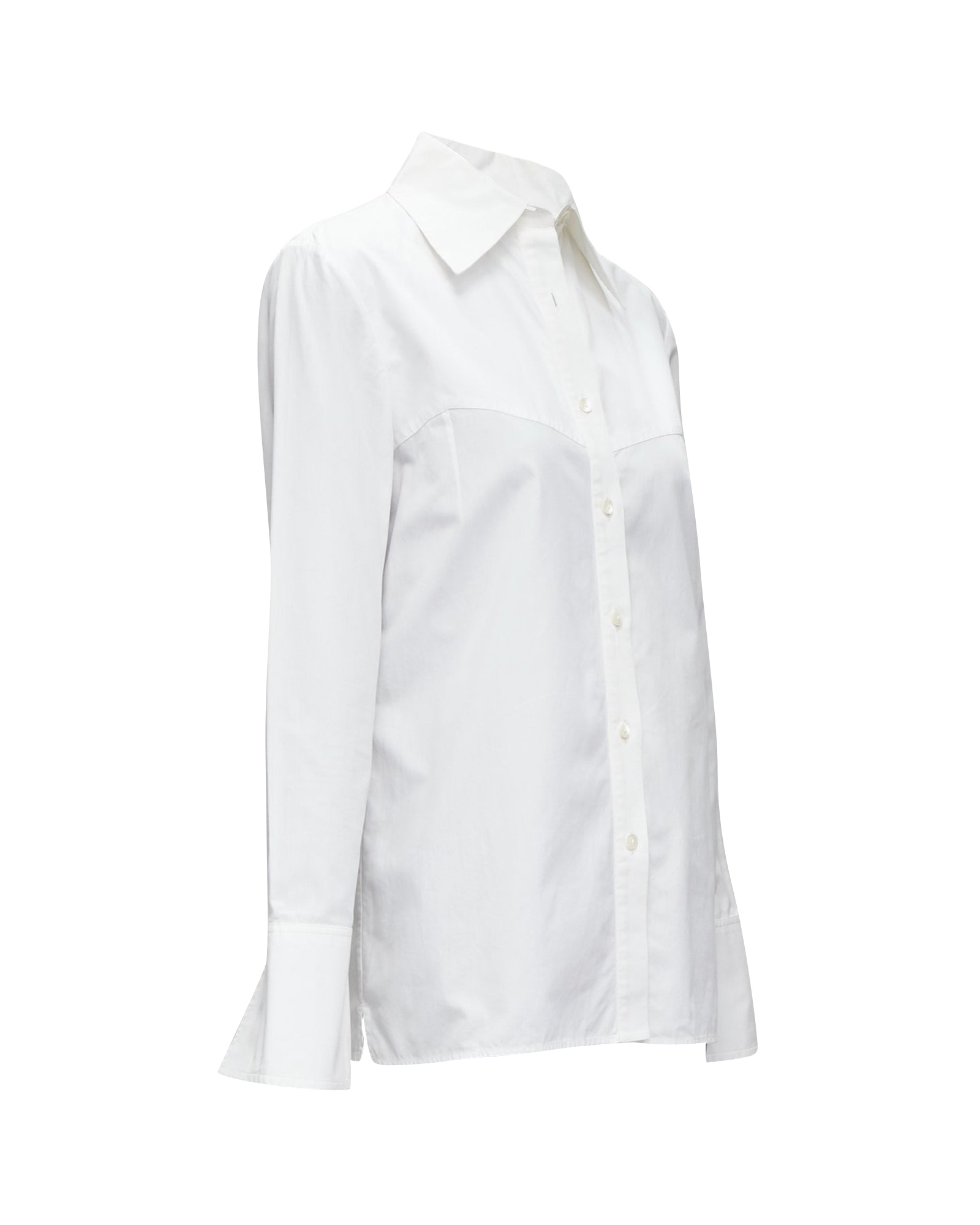 Gucci White Wide Collar Shirt Size XS