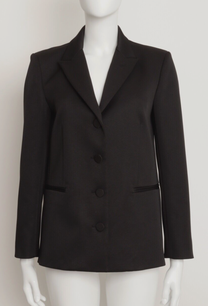 Khaite Black Joan Single Breasted Blazer Size S polyester