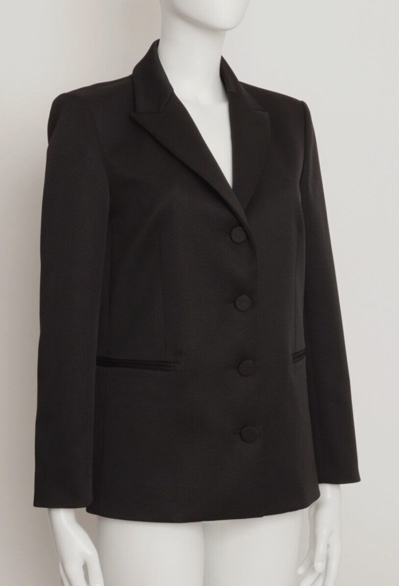 Khaite Black Joan Single Breasted Blazer Size S polyester