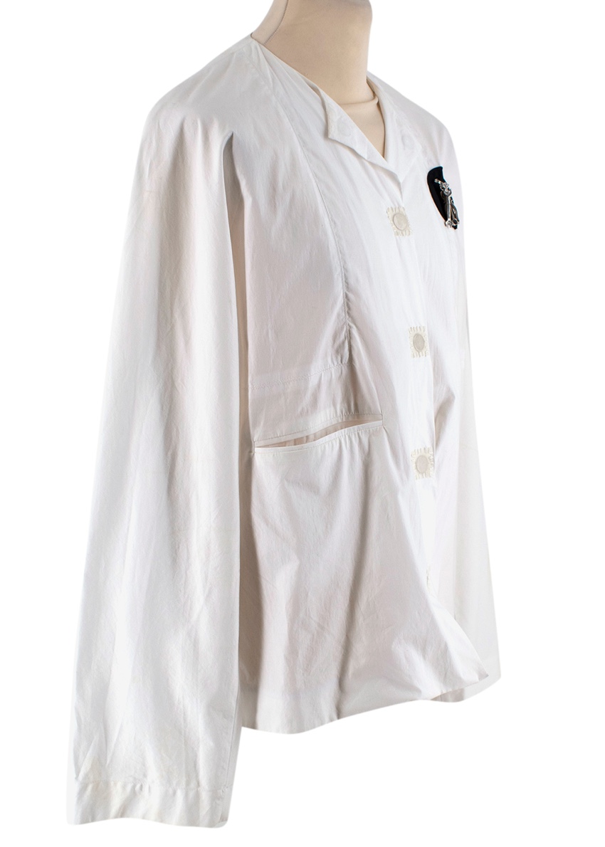 JW Anderson White Cotton Magnets Shirt Size S