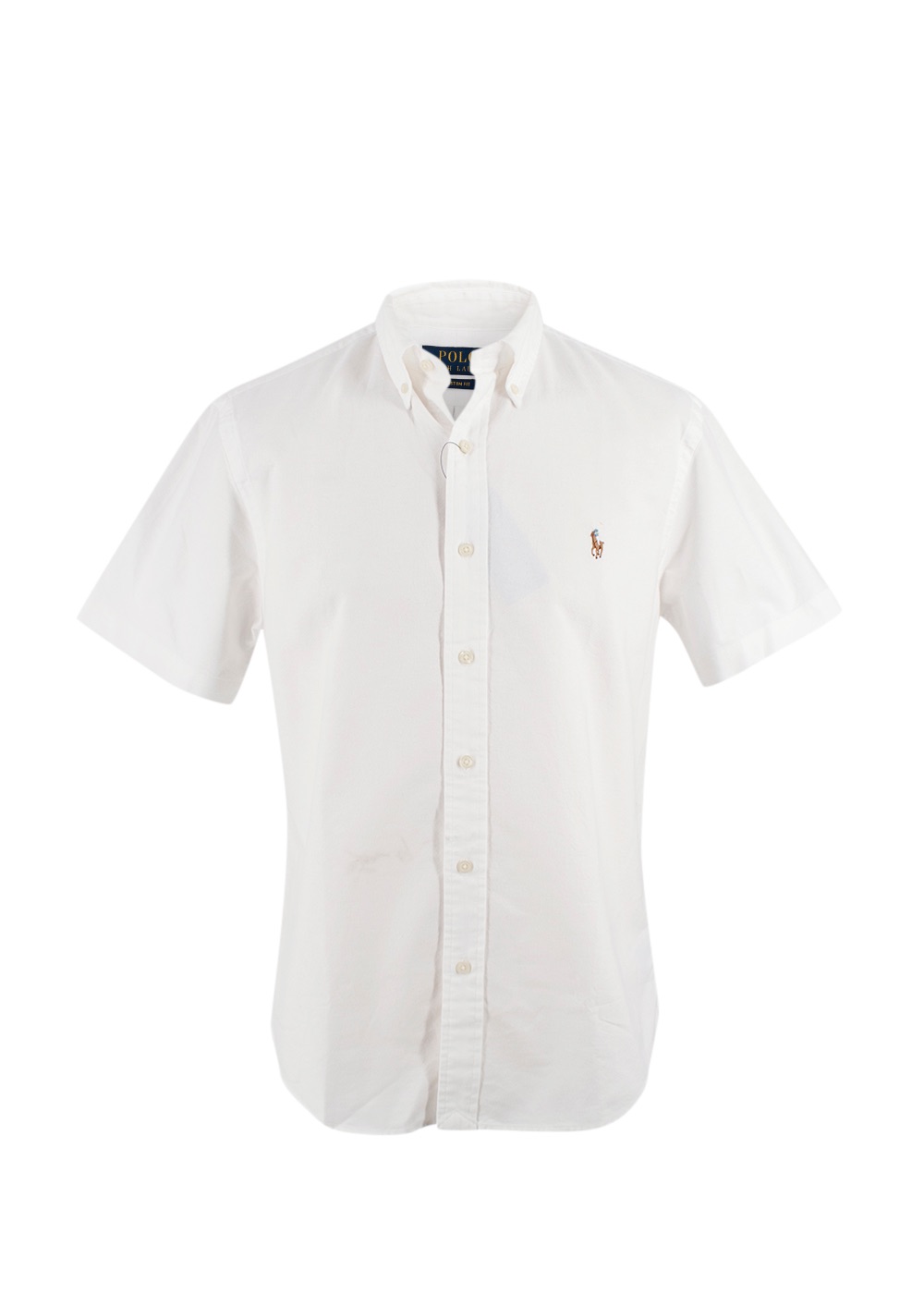 Men's Polo Ralph Lauren White Short Sleeve Shirt Size M cotton