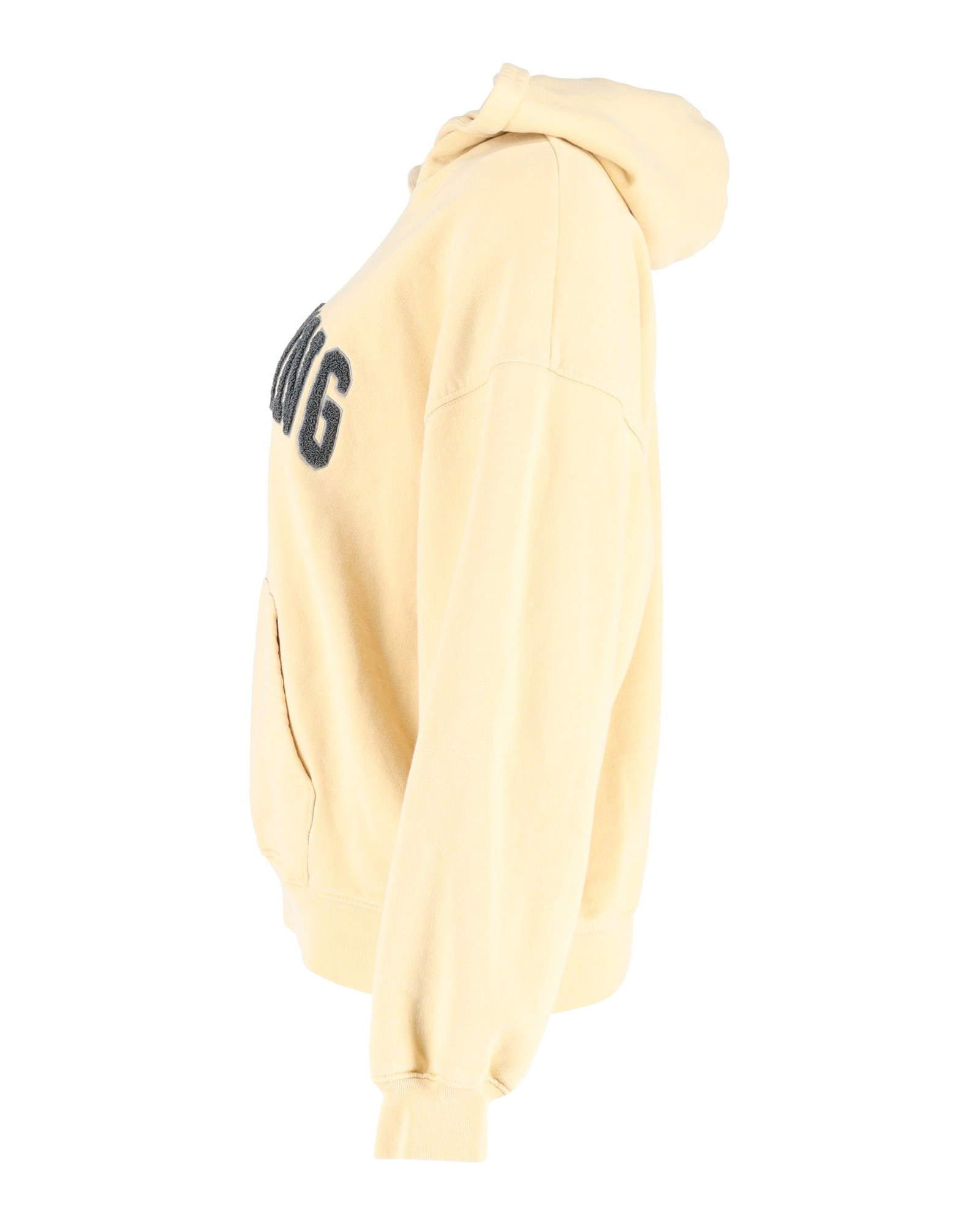 Preowned Anine Bing Yellow Harvey Sweatshirt Size S pastel yellow cotton