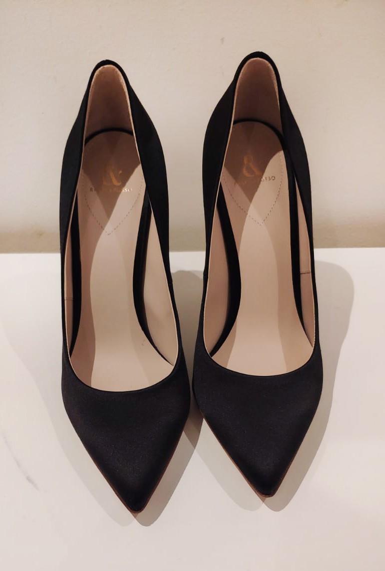 Ralph  Russo Black Eden Heel Pumps Size 36 eel