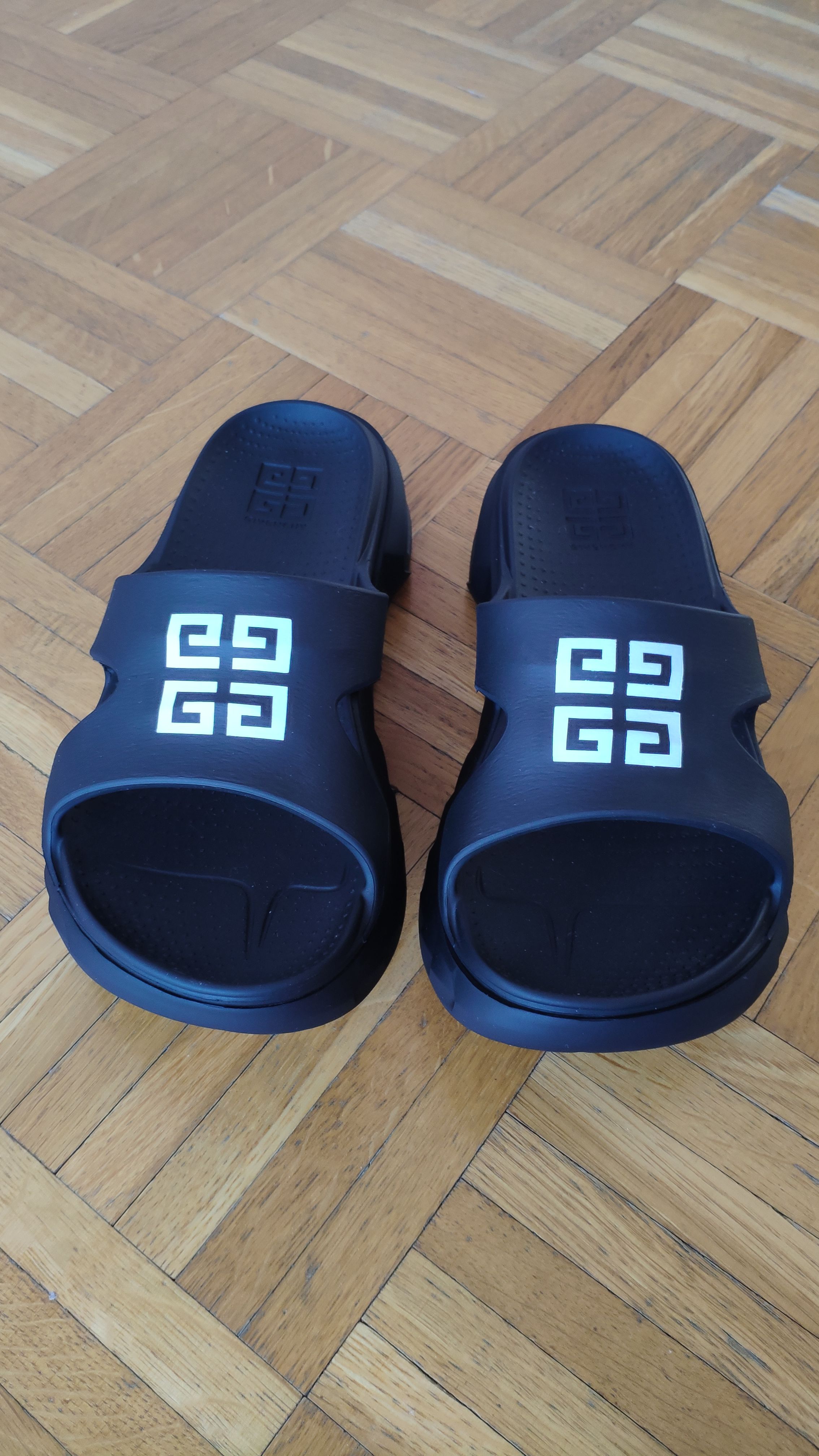 Givenchy Black Marshmallow Slides Size 37 rubber