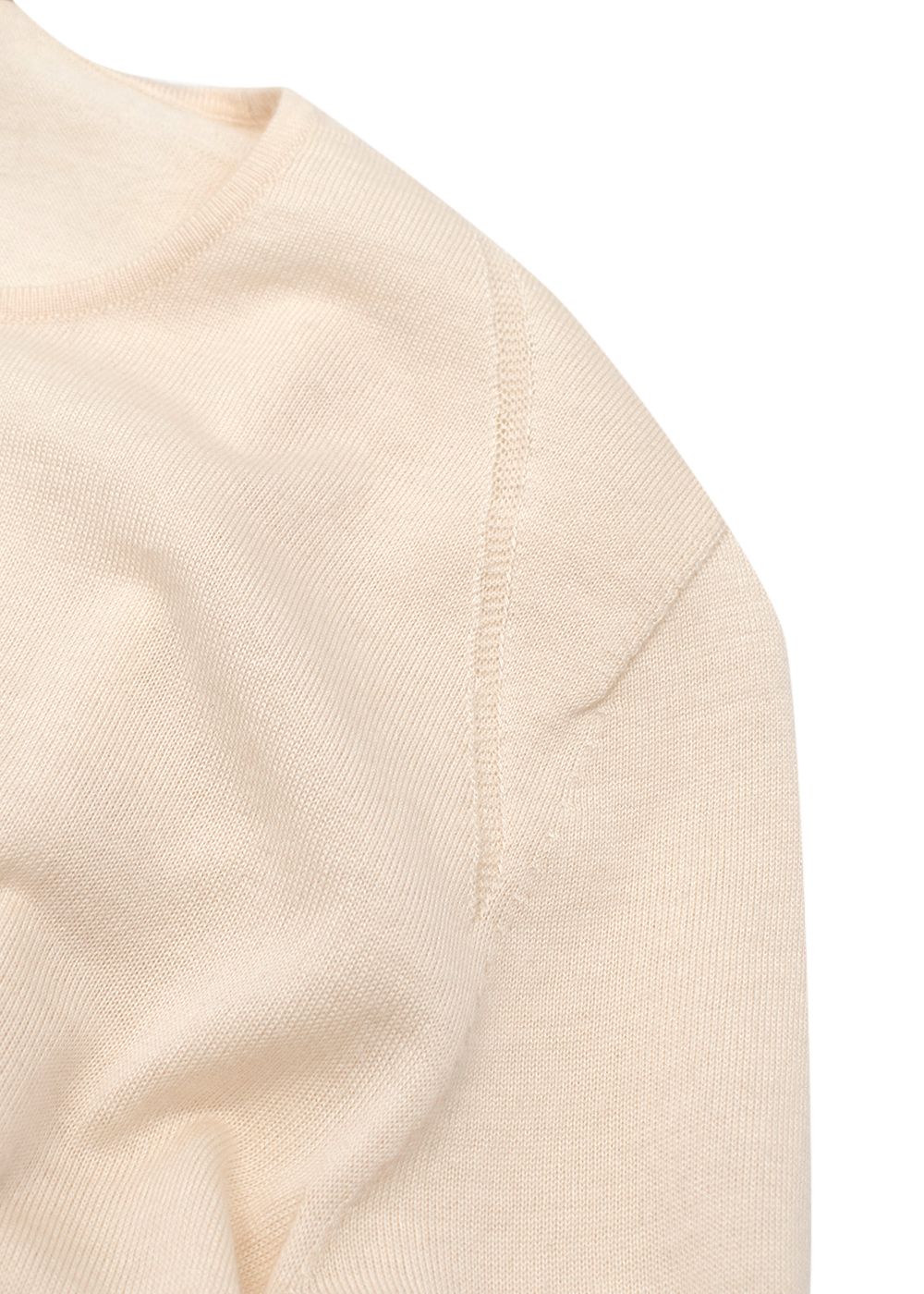 Preowned Akris Cream Cashmere Blend Fine Knit Sweater Size XXS