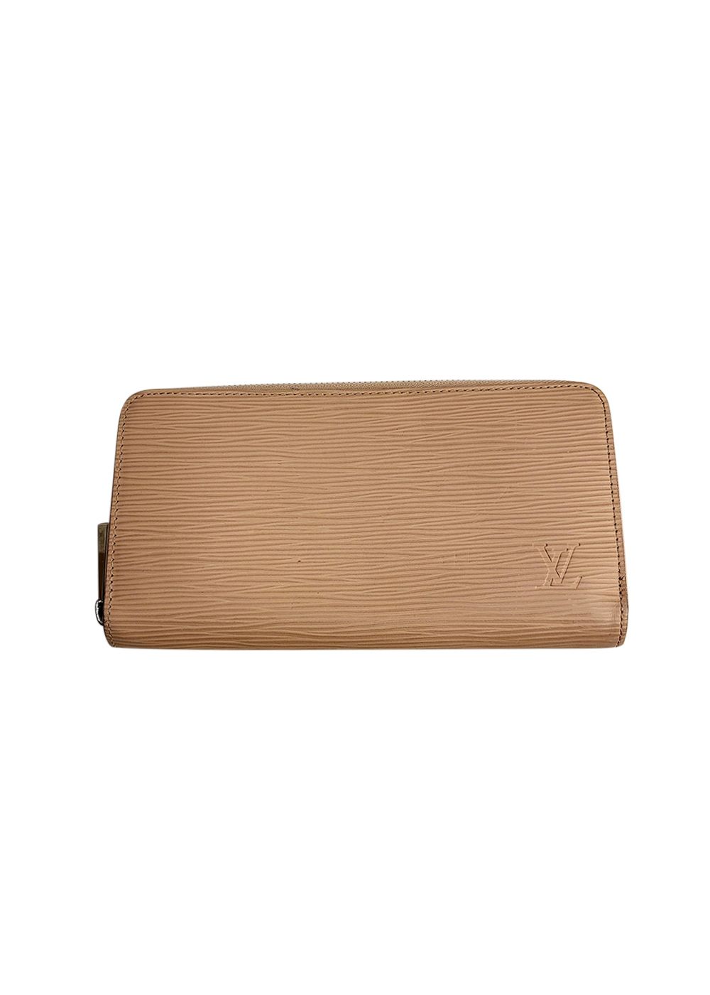 Preowned Louis Vuitton Beige Epi Leather Zippy Wallet Pink