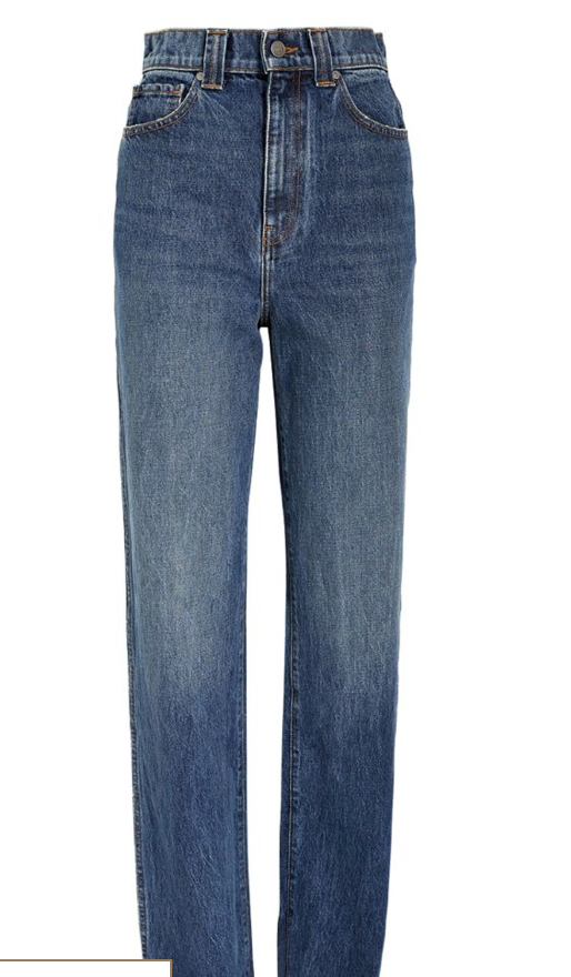 Khaite Albi Straight  Leg Jeans Size 25/63 Archer Blue cotton