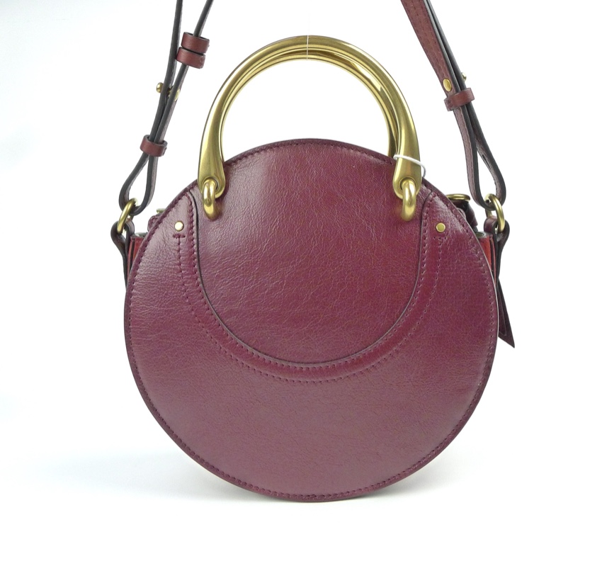 Preowned Chloe Burgundy/Red Suede  Leather Pixie Crossbody Bag Red