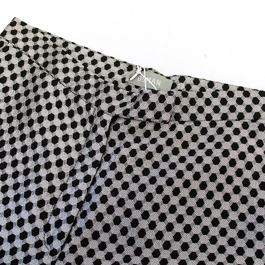 Osman black and silver honeycomb trousers Size XS sample