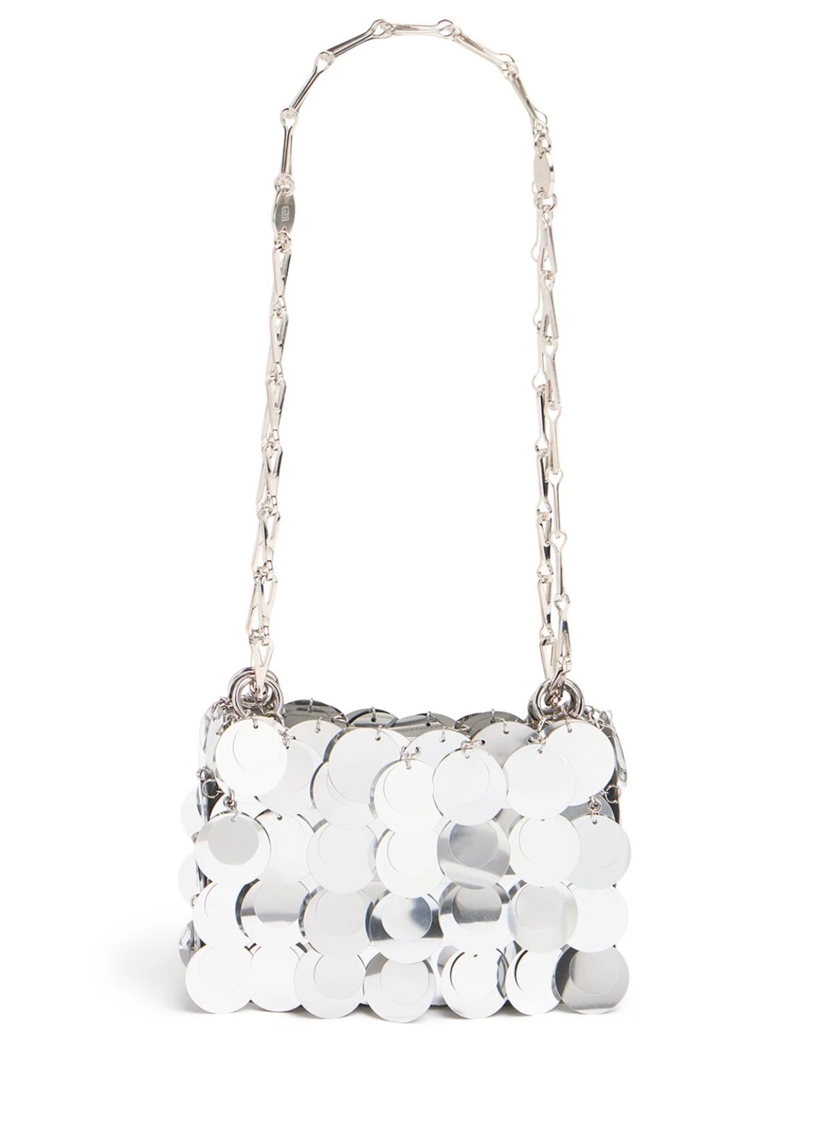 Paco Rabanne Silver 1969 Iconic Sparkle Bag