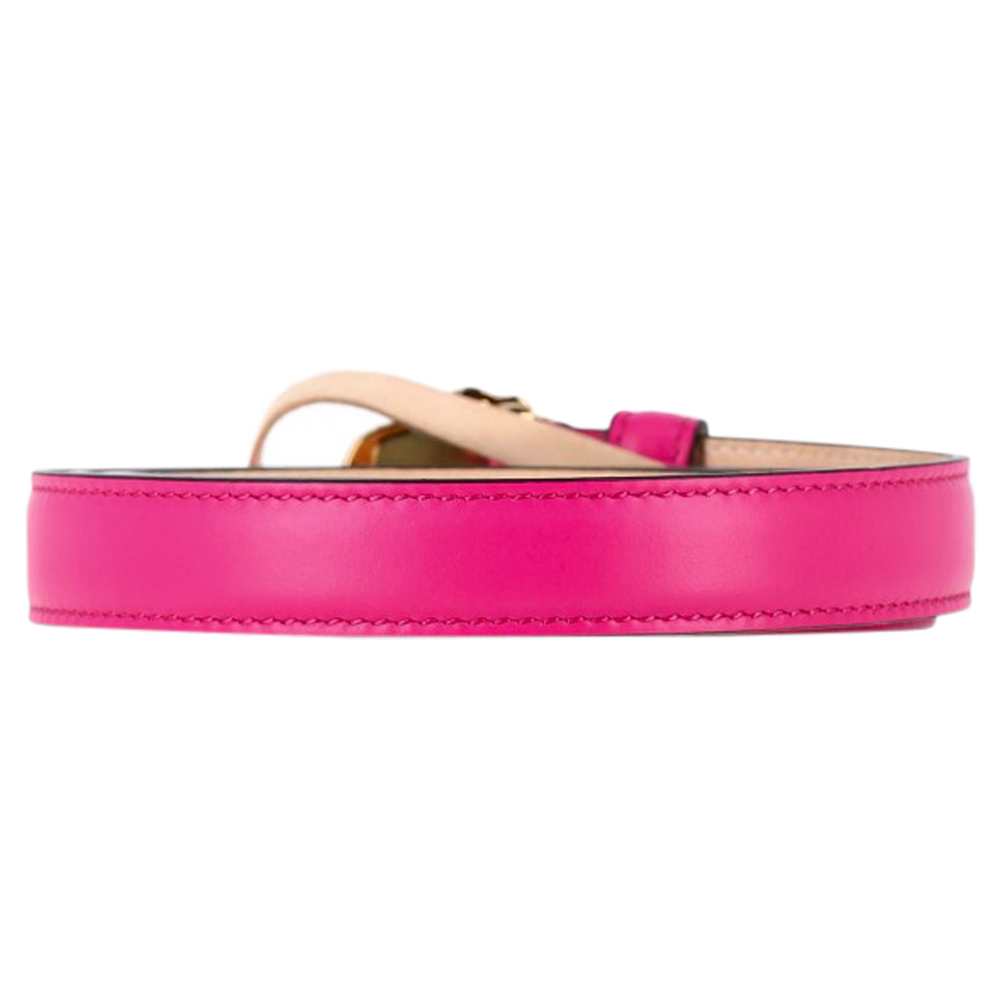 Preowned Versace Pink La Medusa Crystal-Embellished Belt pink | rose leather