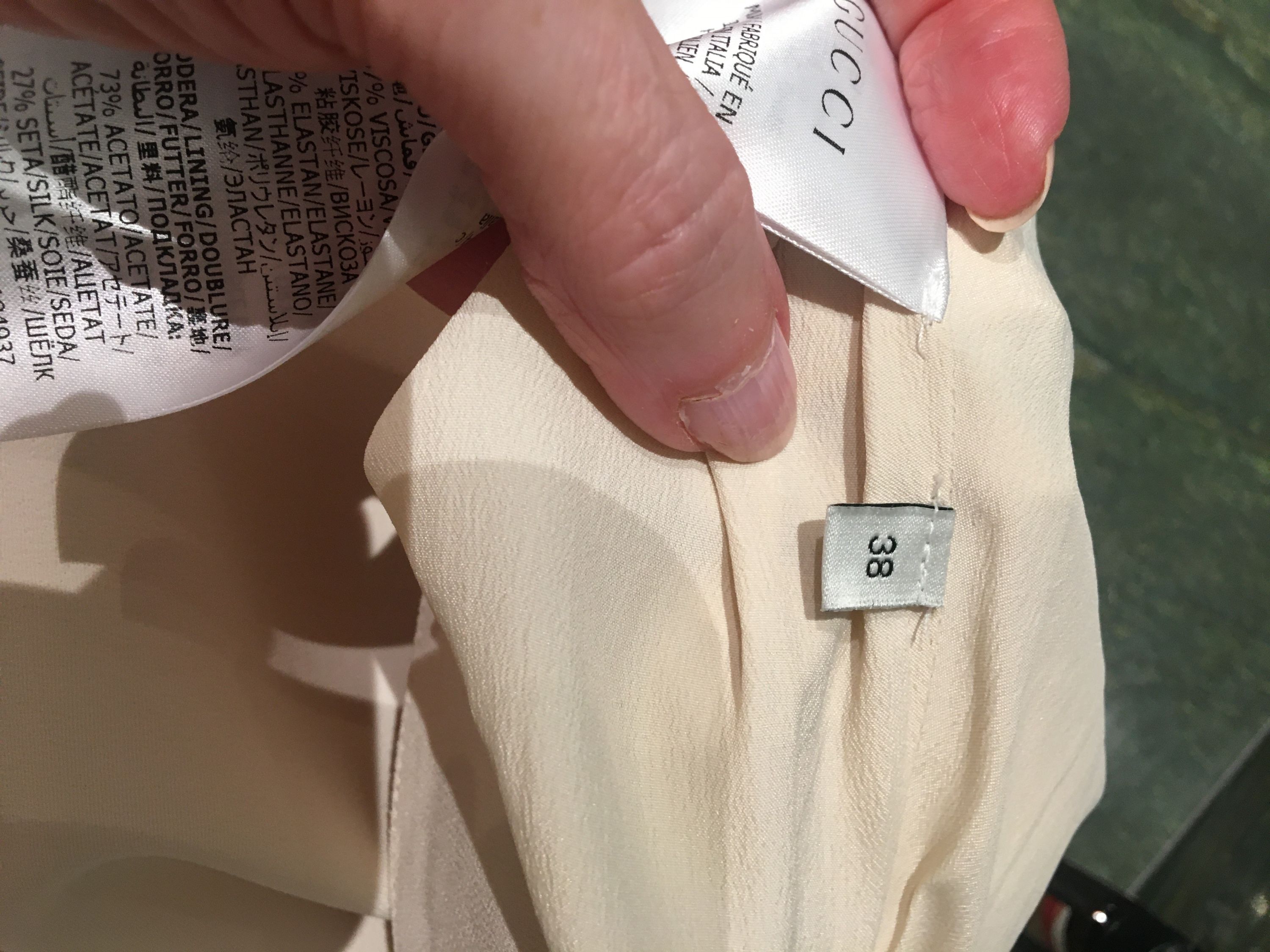 Gucci Cream and Black Midi Skirt Size S mixed-see photo of label