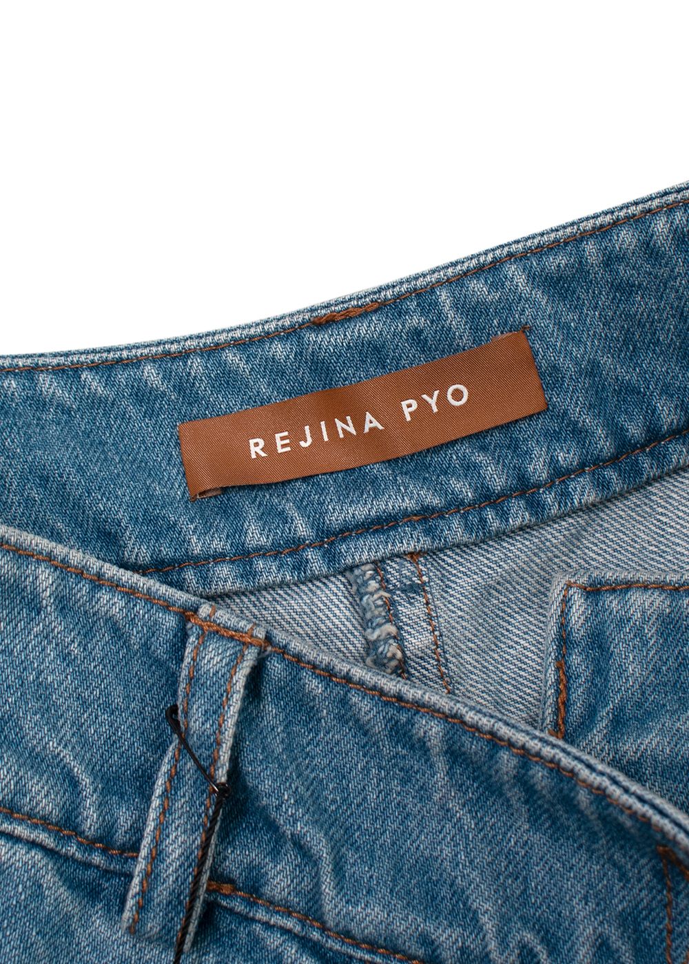 Rejina Pyo Emily Wide Leg Jeans Size M Light Blue cotton