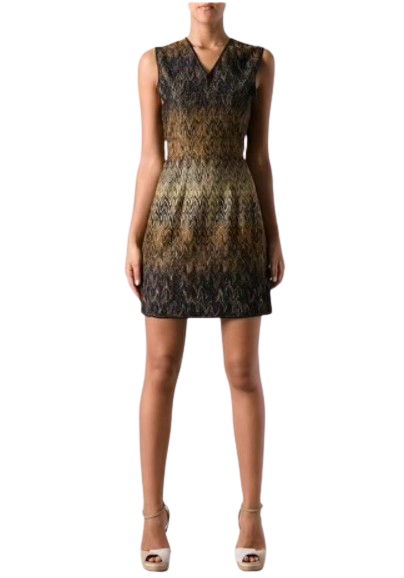 Preowned Missoni Black Ombre Knit Mini Dress Size XS rayon