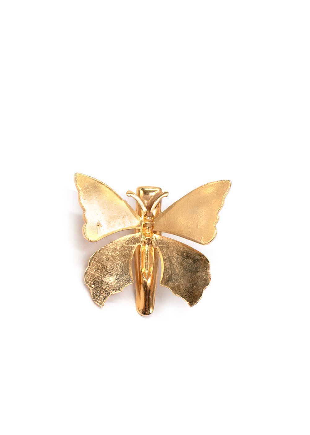 Preowned Lelet Allegra Butterfly Clip Set Of 3 gold gold plated metal